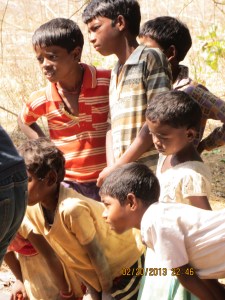 Well-Kids Watching Drilling