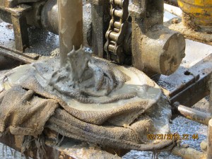 Close-Up Drilling Rig Shot