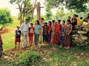 STT team members and village ladies ... 