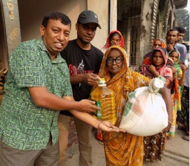 GHNI-Food Distribution, post-flooding